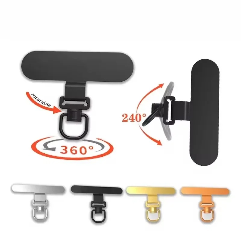 Phone Stand Aluminum - 360 Rotating Phone Lanyard Clip Metal