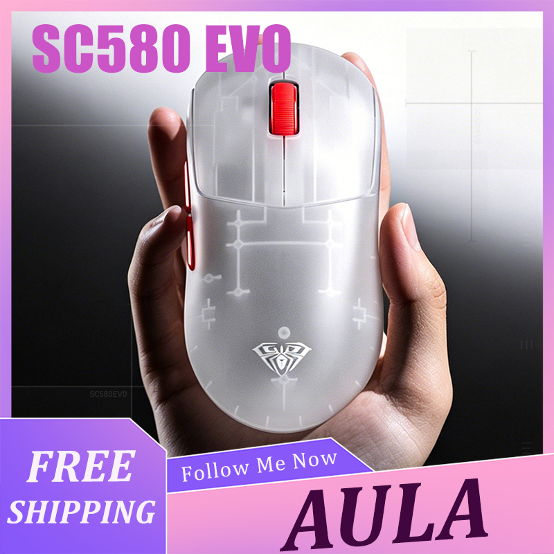 Power Bank Wireless - AULA SC580 EVO Mouse Lightweight Wireless
