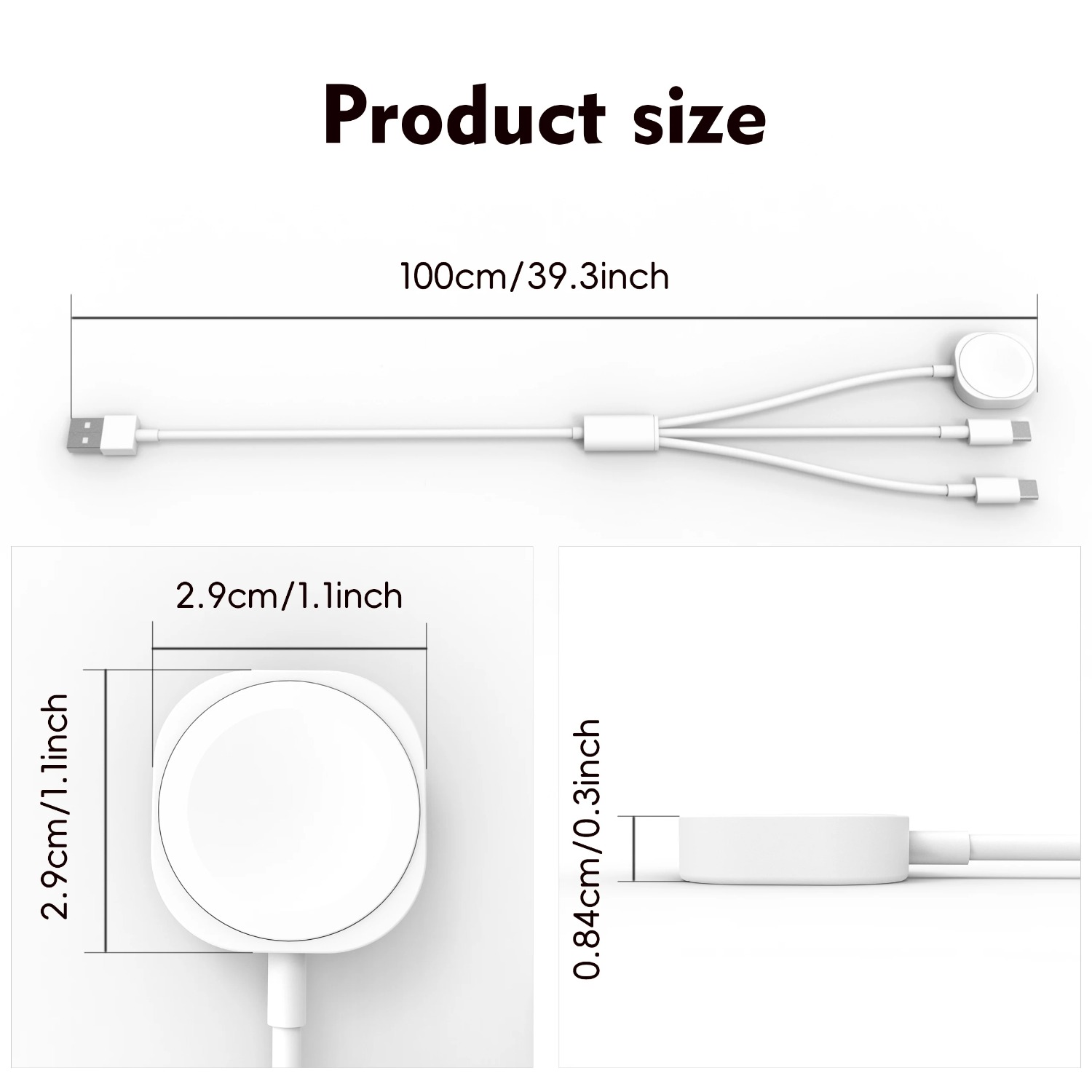 3 in 1  Magnetic Watch Charger - огляд і ціна Power Bank Wireless