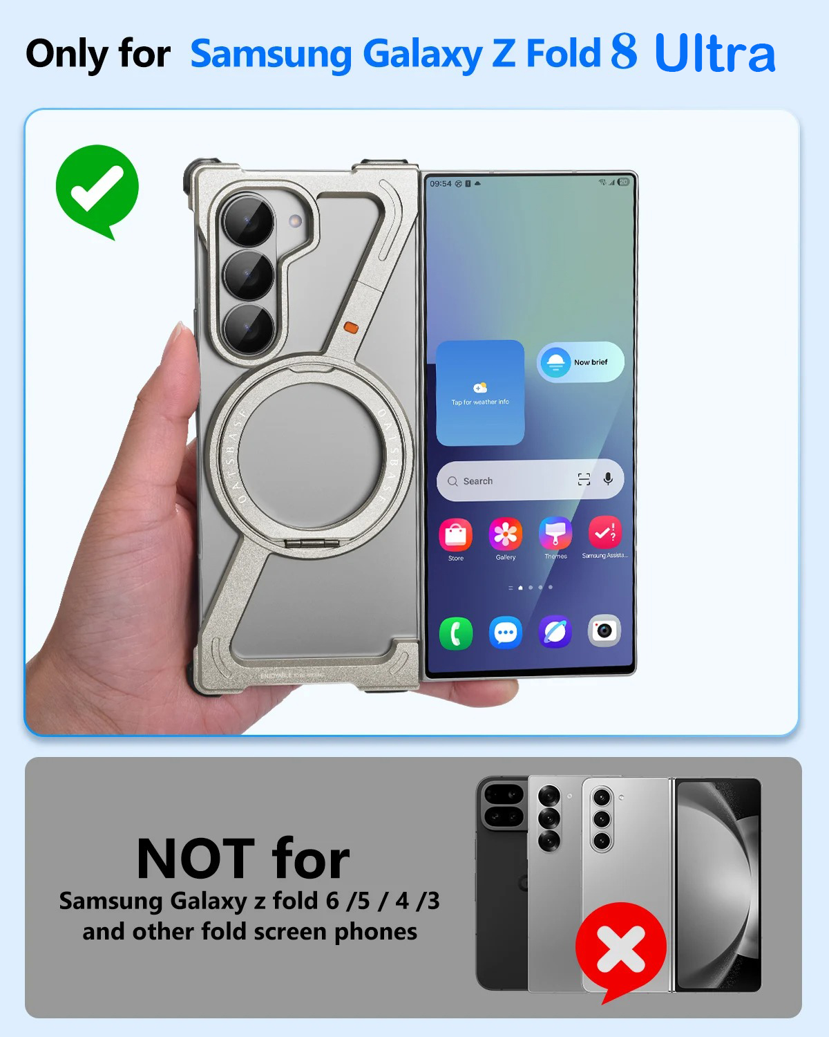 Eary for Samsung Galaxy Z Fold - огляд і ціна Phone Stand Aluminum